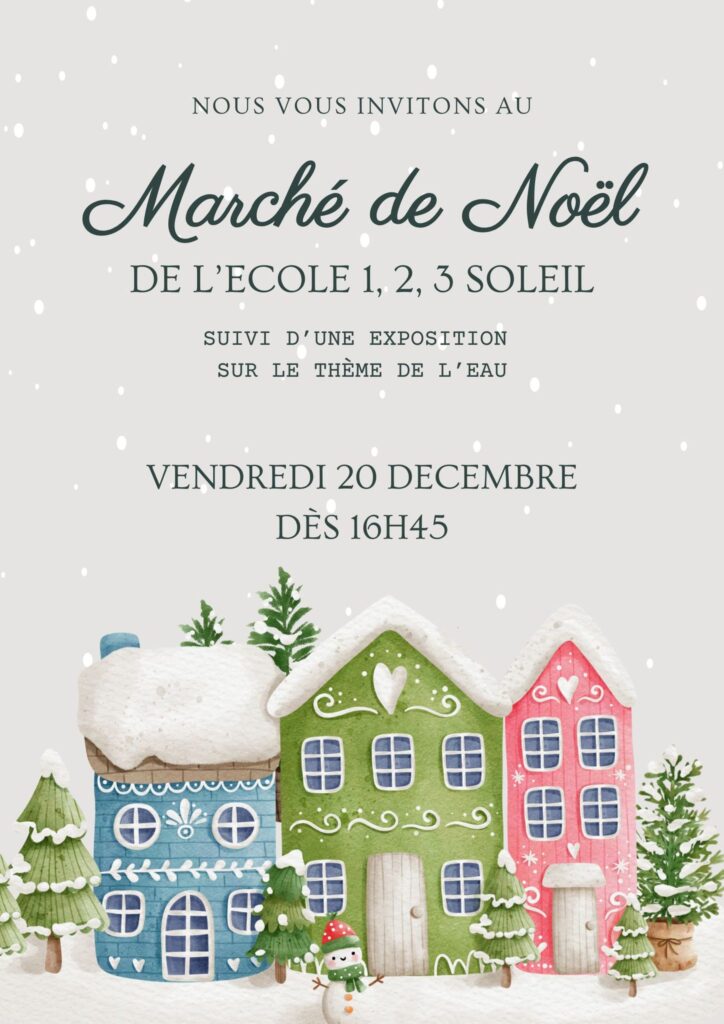 Marché de Noël école publique